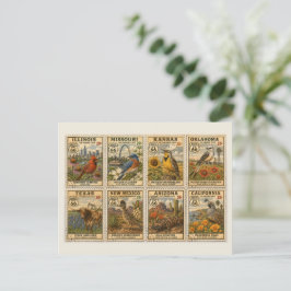 US Highway Postzegels Retro Briefpapier Briefkaart