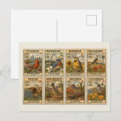US Highway Postzegels Retro Briefpapier Briefkaart (Voorkant / Achterkant)