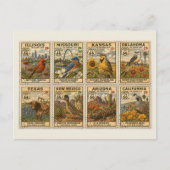 US Highway Postzegels Retro Briefpapier Briefkaart (Voorkant)