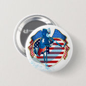 US ICE HOCKEY BUTTON (Voorkant /achterkant)