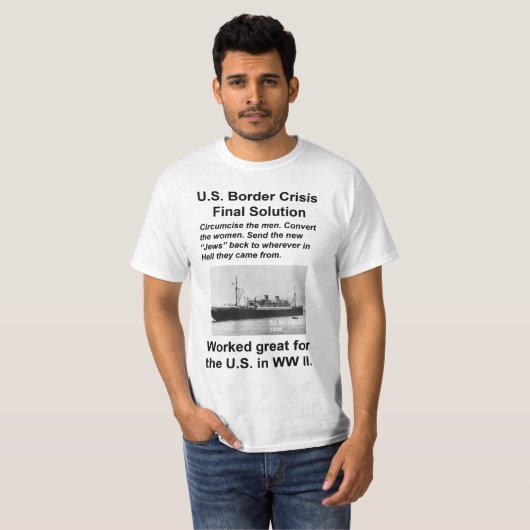 US Immigration black T-shirt (Voorkant volledig)