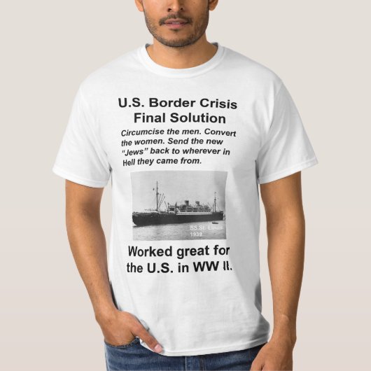US Immigration black T-shirt (Voorkant)