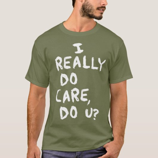 US Immigration Shirt - het interesseert me echt we (Voorkant)
