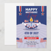 US Independent Day Party uitnodiging Flyer (Voorkant / Achterkant)