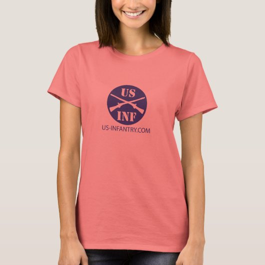 US-Infantry.com Dames Ringer T-shirt (Voorkant)