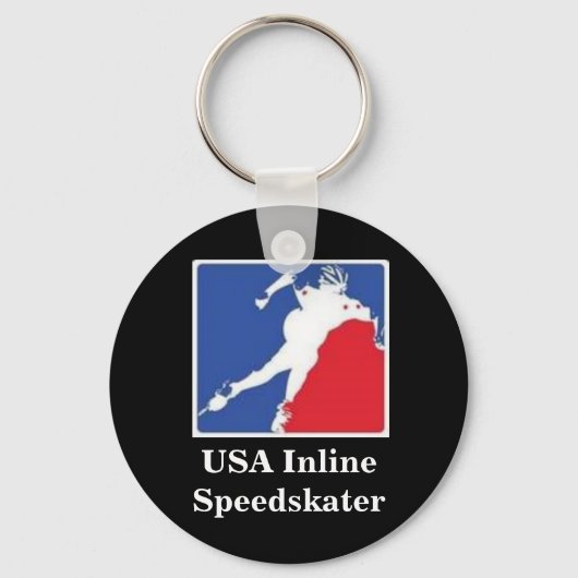US Inline Speedskater Sleutelhanger (Voorkant)