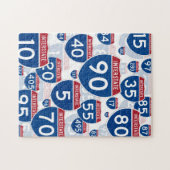 US Interstate Highway Signs Legpuzzel (Horizontaal)
