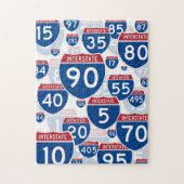 US Interstate Highway Signs Legpuzzel (Verticaal)