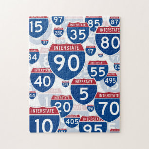 US Interstate Highway Signs Legpuzzel