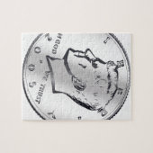 US JFK Halve dollar Legpuzzel (Horizontaal)