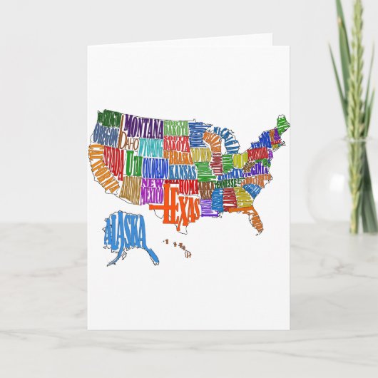 US-kaart Kaart (Voorkant)