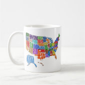 US-kaart Koffiemok (Links)