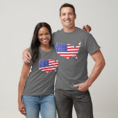 US-kaart T-shirt (Unisex)