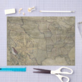  US-kaart Tissuepapier (Craft)