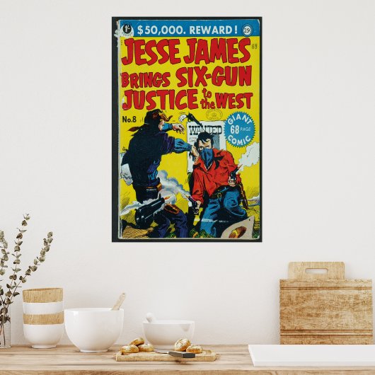 US komiek - Jesse James Poster (Keuken)