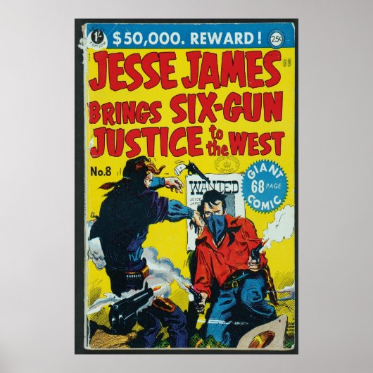 US komiek - Jesse James Poster (Voorkant)