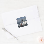 US Kustwacht Cutter Waesche 3 Vierkante Sticker (Envelop)