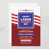 Us Labor Day-evenement Flyer Sjabloon Kaart (Voorkant / Achterkant)