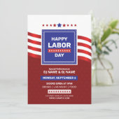 US Labor Day Event Flyer Sjabloon Kaart (Staand voorkant)