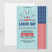 US Labor Day Event Flyer Sjabloon Kaart (Voorkant / Achterkant)