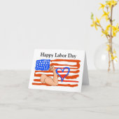 US Labourdagkaart Kaart (Gele Bloem)