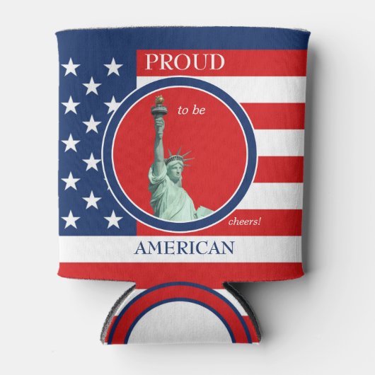 US Liberty Freedom Independence Koelbox Blikjeskoeler (Voorkant)