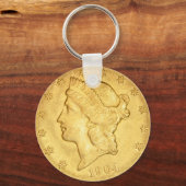 US Liberty Head Gold Coin $20.1904 Sleutelhanger (Voorkant)