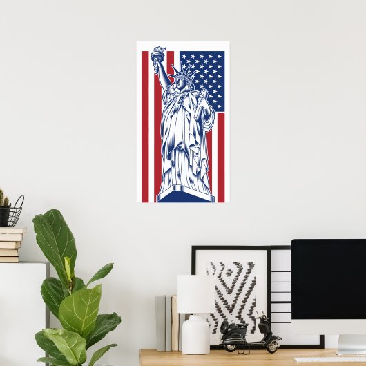 US Liberty poster (Thuiskantoor)
