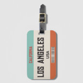 US LOS ANGELES CALIFORNIA LISENCE BORD BAGAGELABEL (Voorkant (verticaal))