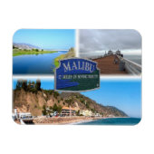 US Los Angeles - Malibu - Lagoon - Pier - strand Magneet (Horizontaal)