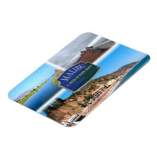 US Los Angeles - Malibu - Lagoon - Pier - strand Magneet (Linkerzijde)