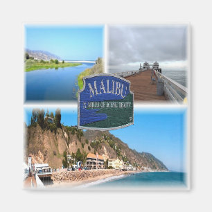 US Los Angeles - Malibu - Lagoon - Pier - strand Magneet