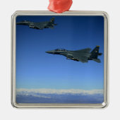 US luchtmacht F-15E Strike Eagles 2 Metalen Ornament (Voorkant)