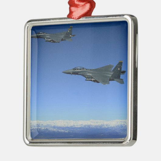 US luchtmacht F-15E Strike Eagles 2 Metalen Ornament (Links)