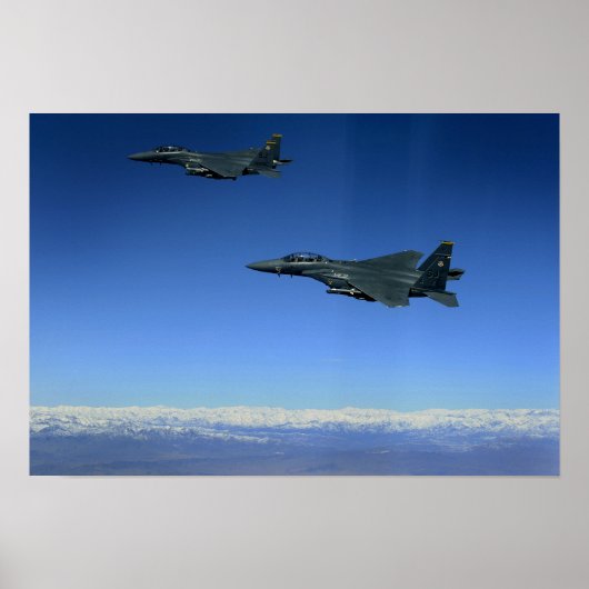 US luchtmacht F-15E Strike Eagles 2 Poster (Voorkant)