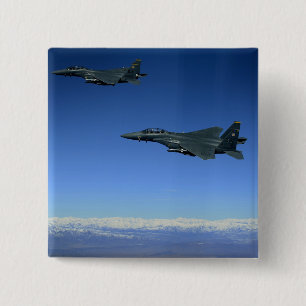US luchtmacht F-15E Strike Eagles 2 Vierkante Button 5,1 Cm