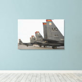 US luchtmacht F-15E Strike Eagles Canvas Afdruk (Insitu (Houten vloer))