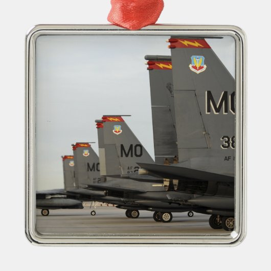 US luchtmacht F-15E Strike Eagles Metalen Ornament (Voorkant)