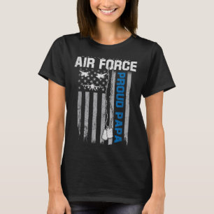 Us luchtmacht trotse papa vlag Amerikaanse usaf fa T-shirt