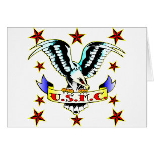 US.M.C. Old School Eagle Tattoo 2
