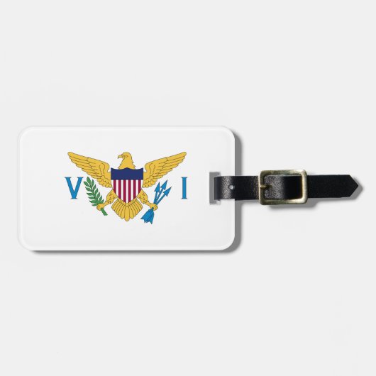 US Maagdeneilanden Bagagelabel (Voorkant horizontaal)