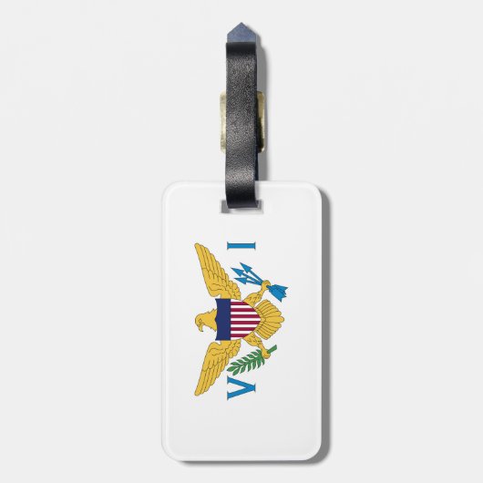 US Maagdeneilanden Bagagelabel (Achterkant verticaal)