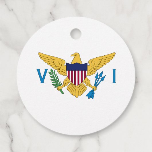 US Maagdeneilanden Bedankjes Labels (Achterkant)