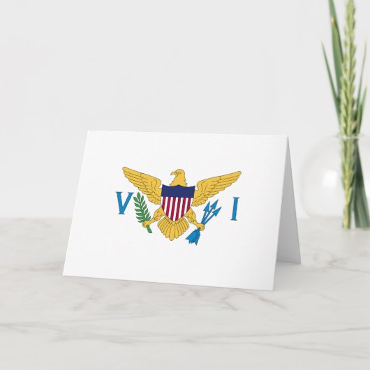 US Maagdeneilanden Bedankkaart (Voorkant)
