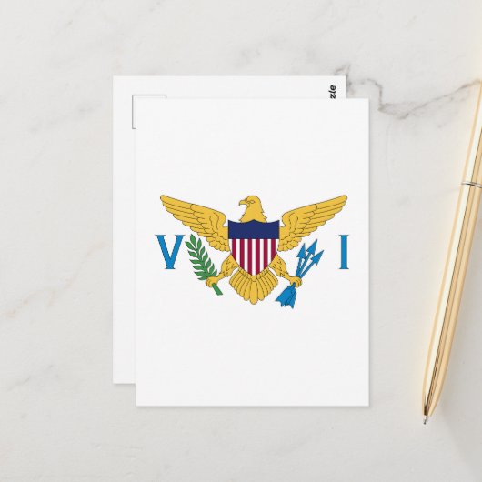 US Maagdeneilanden Briefkaart (Voorkant / Achterkant in situ)