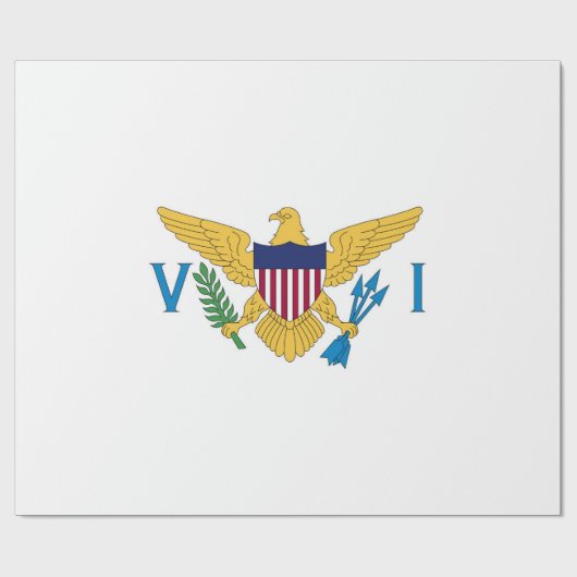 US Maagdeneilanden Cadeaupapier (Vlak)