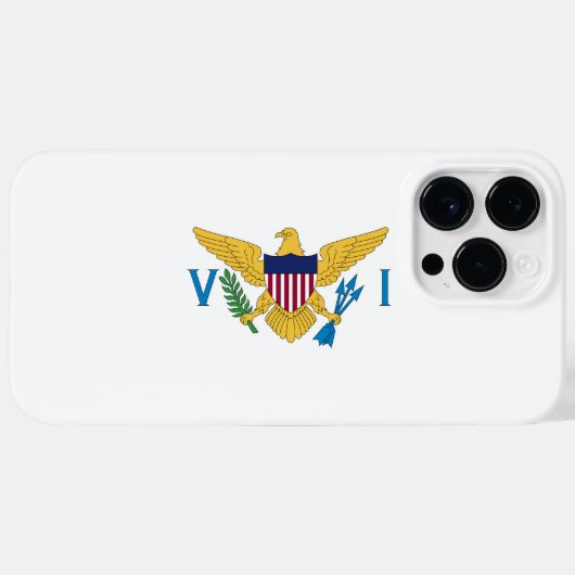 US Maagdeneilanden Case-Mate iPhone Case (Achterkant (horizontaal))