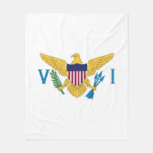 US Maagdeneilanden Fleece Deken (Voorkant)