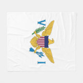 US Maagdeneilanden Fleece Deken (Voorkant (Horizontaal))