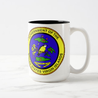 US Maagdeneilanden Koffiebeker Tweekleurige Koffiemok